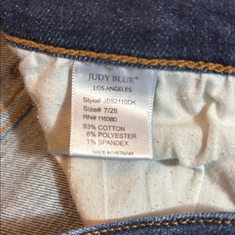 JUDY BLUE | denim blue jeans skinny fit 7/28 7 28 - Picture 6 of 6